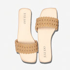 Golden Braided Crystal Slide