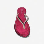 Velvet Red Crystal Flip-Flop